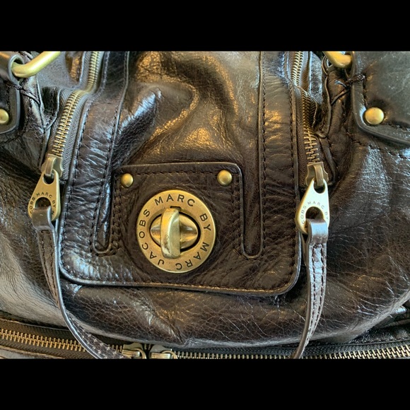 Marc by Marc Jacobs Handbag -brwn crackle leather - Picture 2 of 8